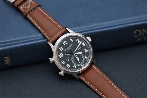 patek philippe calatrava fliegeruhr|patek philippe pilot chronograph.